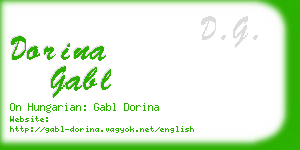 dorina gabl business card
